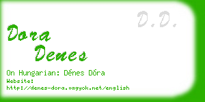 dora denes business card